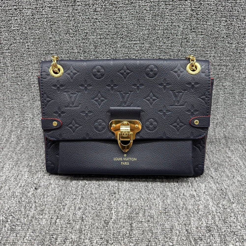 Louis Vuitton Vavin Navy Monogram Leather Shoulder Bag 1350-062825 - Picture 2 of 15